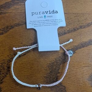 Pura Vida Pink and Cream Bracelet